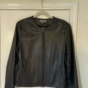 Kate Hill Black Leather Motorcycle Jacket